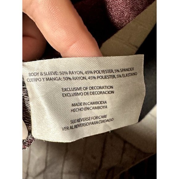 ORVIS MENS LONG SLEEVE KNIT SHIRT WITH BLACK AND MAROON (M) EUC GENTLY WORN G-29 - Picture 3 of 4